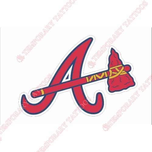 Atlanta Braves Customize Temporary Tattoos Stickers NO.1402